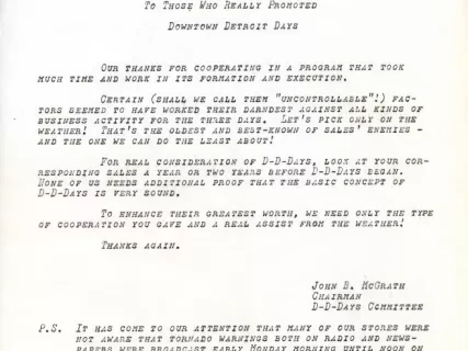 Letter - News Bulletin
Central Business District Association