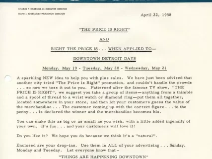 Letter - Central Business District Association
News Bulletin