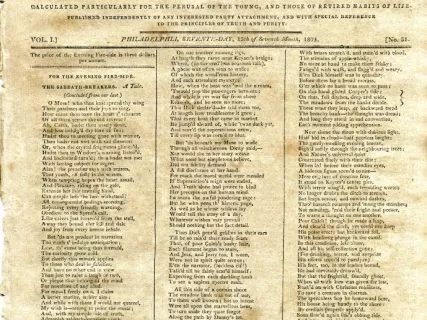 Newspaper - The Evening Fire-Side or Weekly Intelligence