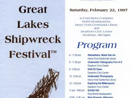 Program - 20th Anniversary Great Lakes Shipwreck Festival