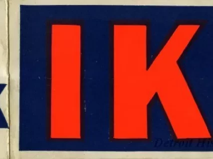 Sticker, Bumper - Let's Back Ike