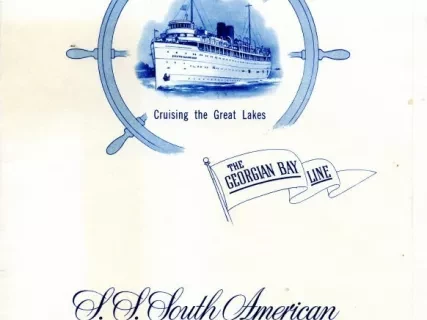 Menu - The Georgian Bay Line 
S.S. South American
Captain's Dinner