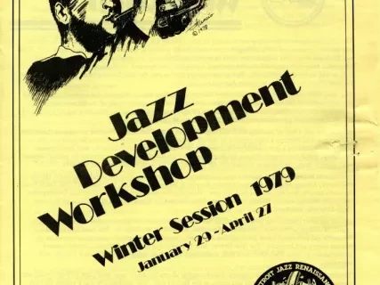 Brochure - Jazz Development Workshop
Winter Session, 1979