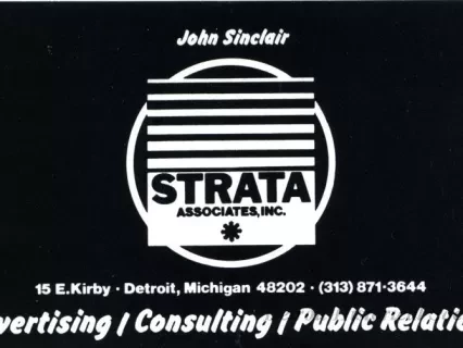 Card, Business - John Sinclair
Strata Associates, Inc.