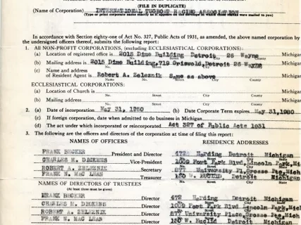 Report, Annual - Michigan Annual Report
Non-Profit Corporations - 1951