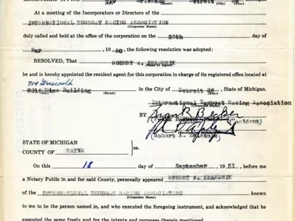 Form - Appointment of the Resident Agent