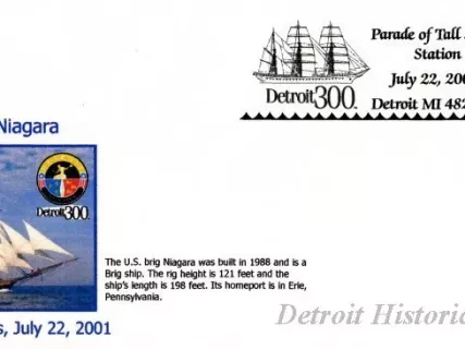 Commemorative - Parade of Tall Ships Station
July 22, 2001
