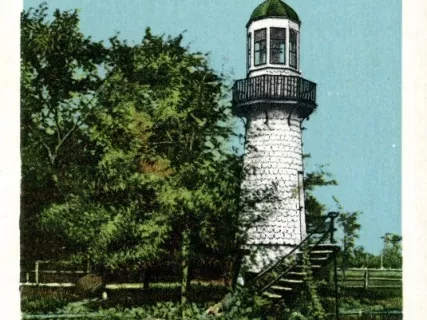 Postcard - Palmer Park Light House, Detr., Mich.