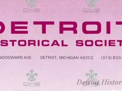 Brochure - The Detroit Historical Society