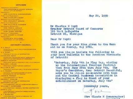 Letter - Keep Detroit Beautiful, Inc.