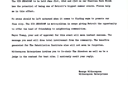 Letter - Witherspoon Enterprises