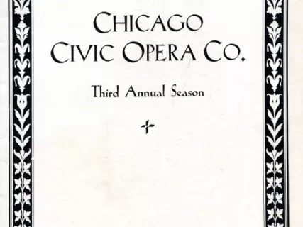 Program - Chicago Civic Opera Company