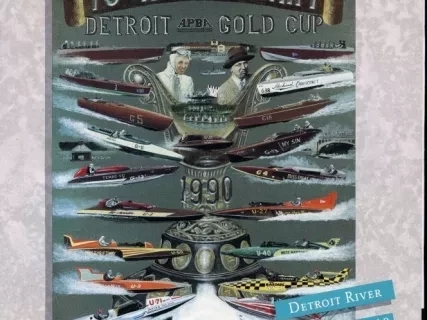 Program - Official Program, 75th Anniversary, Detroit APBA Gold Cup Race, June 7-10,1990