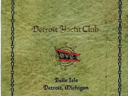 Booklet - House Rules, By-Laws, and Yacht Routine
Detroit Yacht Club