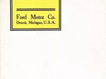 Booklet - Ford Motor Cars 1907
Model "K"