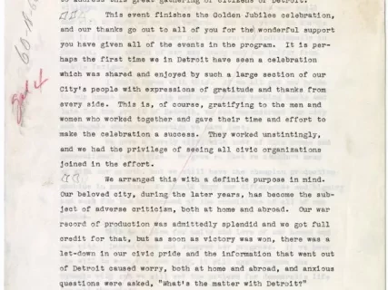 Speech - General Knudsen's Address