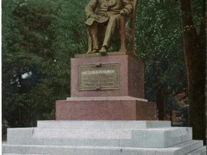 Postcard - Pingree Monument, Detroit, Mich.