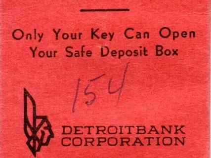 Envelope - Detroit Bank Corporation