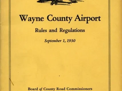 Booklet - Wayne County Airport Rules and Regulations