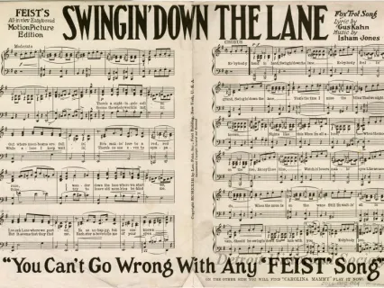 Music, Sheet - Swingin' Down The Lane/Carolina Mammy