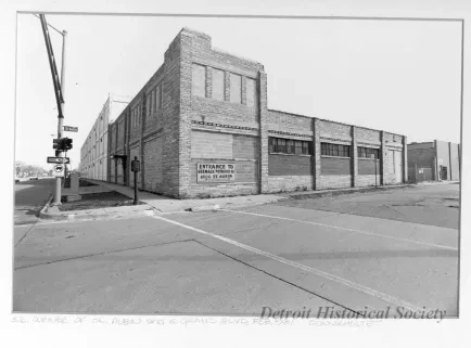 Print, Photographic - S.E. Corner of St. Aubin and E. Grand Blvd.