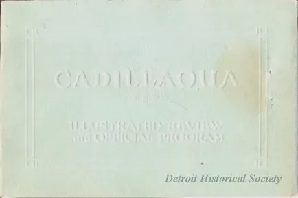 Program - Cadillaqua, Illustrated Review and Official Program