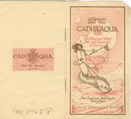 Booklet - Cadillaqua, A National Glad Time! The Greatest Water Fete and Carnival in History