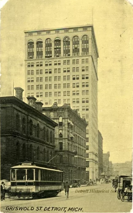 Postcard - Griswold St., Detroit, Mich.