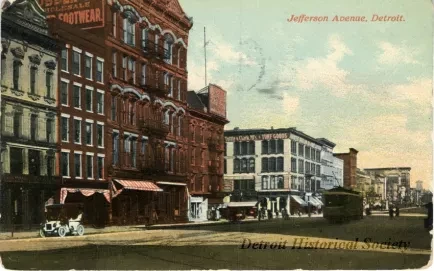 Postcard - Jefferson Avenue, Detroit