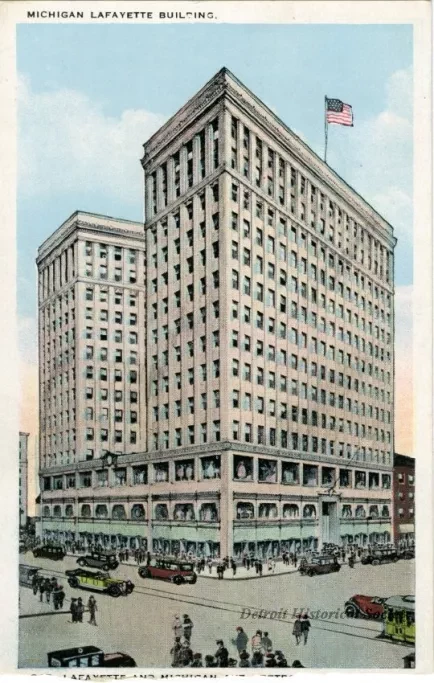 Postcard - Michigan Lafayette Building