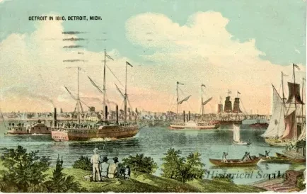 Postcard - Detroit in 1810, Detroit, Mich.