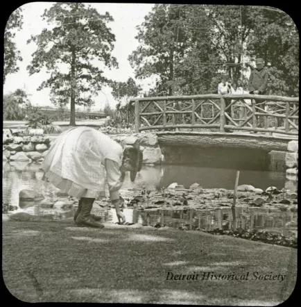 Transparency, Lantern-slide - Rustic Bridge, Belle Isle