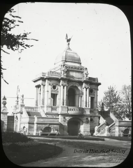 Transparency, Lantern-slide - Gate (inside) Waterworks Pk, Detroit