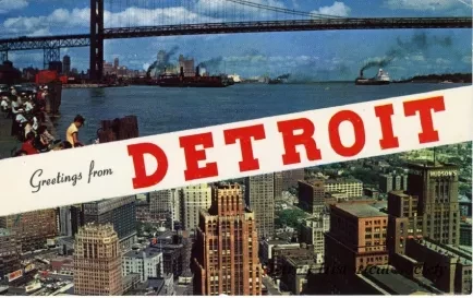 Postcard - Greetings from Detroit