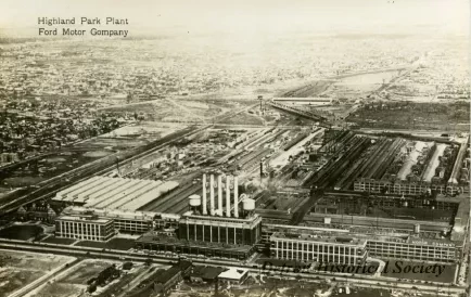 Postcard - Highland Park Plant, Ford Motor Company