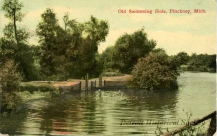Postcard - Old Swimming Hole, Pinckney, Mich.