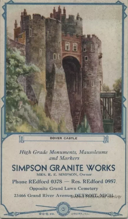 Blotter, Desk - Simpson Granite Works