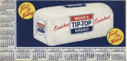 Blotter, Desk - Ward's Tip-Top Bread