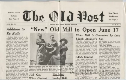 Newspaper - The Old Post, Vol. 1, No. 1