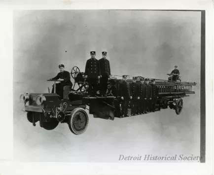 Print, Photographic - Detroit Fire Department Ladder Company No. 6