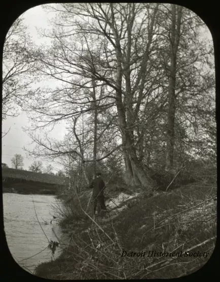 Transparency, Lantern-slide - On River Rouge, Sand Hill