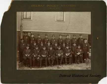 Print, Photographic - Delray Police Station, April 1st 1906