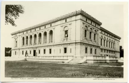 Postcard - Detroit Public Library, Detroit, Mich. - Detroit Public Library