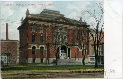 Postcard - Detroit Public Library, Detroit, Mich. - Detroit Public Library
