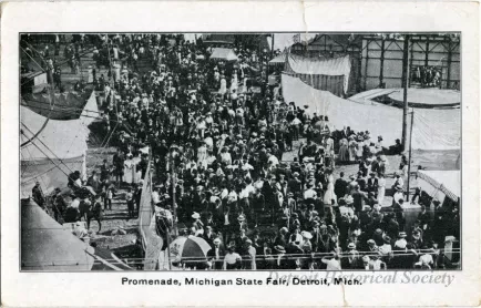 Postcard - Promenade, Michigan State Fair, Detroit, Mich. - Promenade, Michigan State Fair, Detroit, Mich.