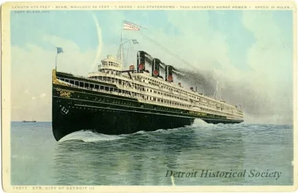 Postcard - Str. City of Detroit III - Str. City of Detroit III