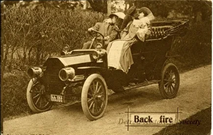 Postcard - Back fire.