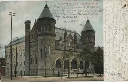 Postcard - Museum of Art, Detroit, Mich. - Museum of Art, Detroit, Mich.