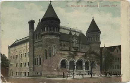 Postcard - Museum of Art Building, Detroit, Mich. - The Museum of Art Building, Detroit, Mich.