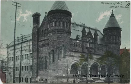 Postcard - Museum of Art, Detroit, Mich. - Museum of Art, Detroit, Mich.